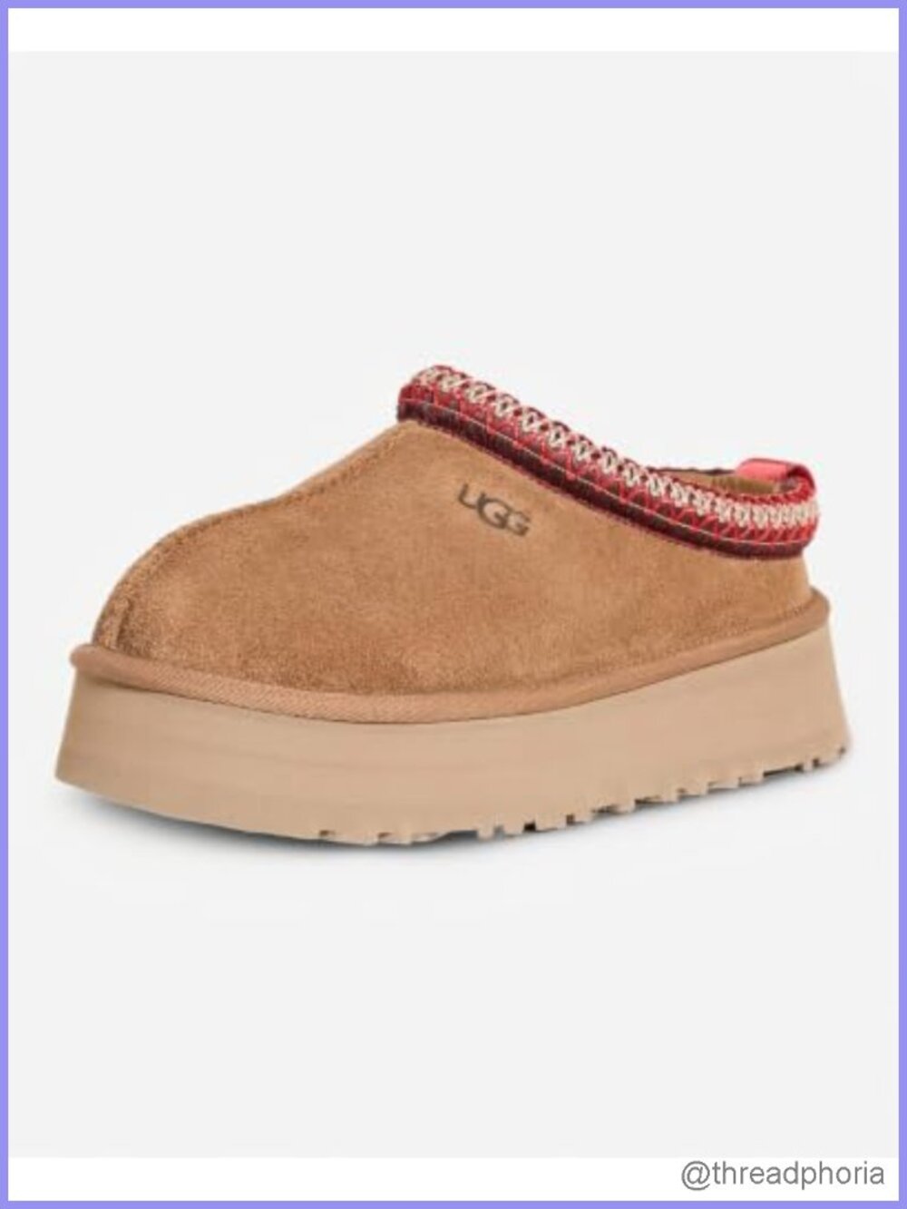 Suede Platform Slipper with UGGbraid Sheepskin Lining